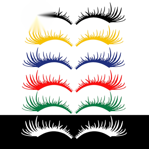 Porsche VW Beetle 98-19 Headlight Eyelash Decal Black