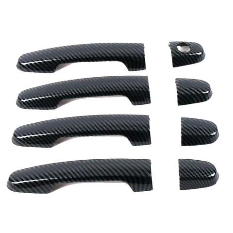 Toyota Camry Highlander Yaris Prius Carbon Fiber Door Handle Cover Trim (2018-2023)