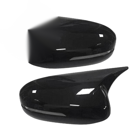 Kia Optima K5 Black OX Horn Rear View Mirror Cover Caps (2011-2015)