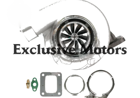 JKVK Racing Reverse Rotation Gen2 Gtx3582r Dual Ceramic Ball Bearing Billet Wheel Turbo T4 0.82 Vband 450-850HP