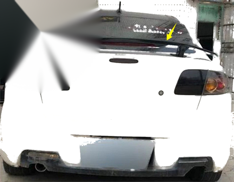Mazda 3 Sedan Rear Wing Spoiler Glossy Black Universal (2014-2019)