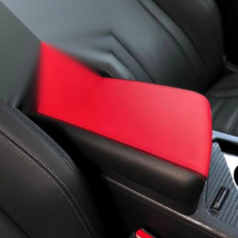 Kia Optima K5 Black & Red Console Armrest Cover (2021-2023)