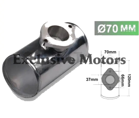 GR**DY RS / S TYPE BOV TK-BOV02FP70 70MM 2.75"  ALUMINUM TURBO PIPE  / PIPING FLANGE ADAPTOR