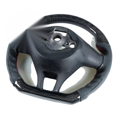 VW Golf MK7, Polo MK6 Carbon Fiber Leather Steering Wheel (2013-2020)