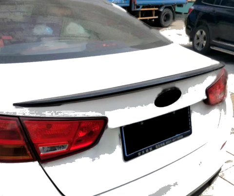 Kia K5 Optima Glossy Black Rear Trunk Spoiler Wing Lip Cover (2014-2015)