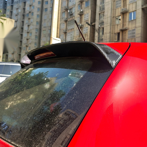 VW Polo 6R / 6C GTI 1x Carbon Look Rear Boot Spoiler Lip (2009-2017)