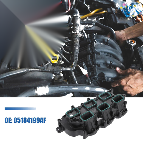 Jeep, Dodge, RAM, Chrysler (2011-2018) Black Lower Intake Manifold