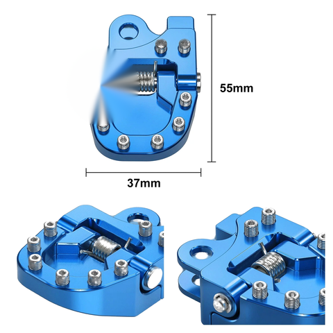 Suzuki DRZ400E / DRZ400S / SM CNC Folding Brake Pedal Tip Plate (2005-2007)