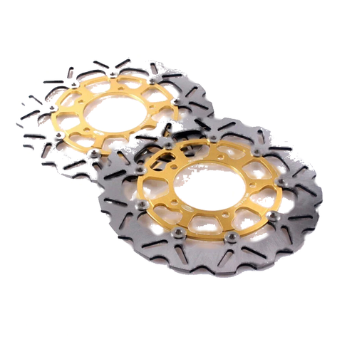 Suzuki GSXR600 GSXR750 GSXR1000 Brake Disc Rotors  Gold (2005-2008)