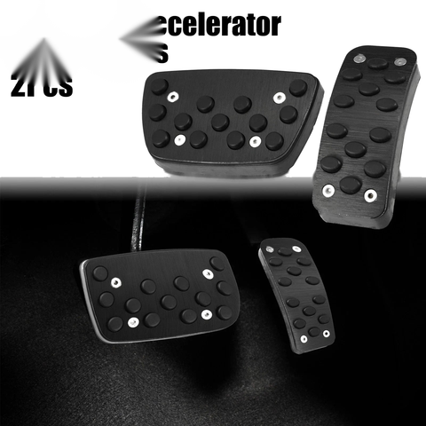 Toyota Camry (2012-2017) Black 2 x Car Brake Gas Accelerator Pedal Covers