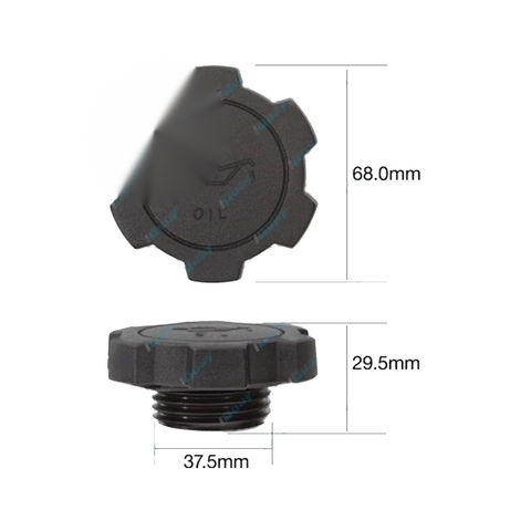 Toyota Landcruiser Prado KDJ125W 3.0L 1KD-FTV Engine 02~05 Oil Filler Cap