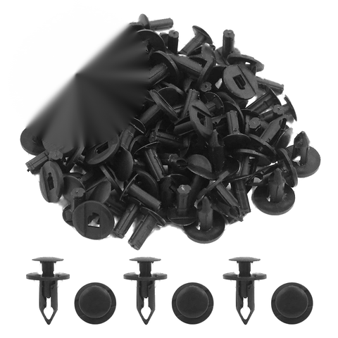 Honda & Suzuki 50 Pcs Black Plastic Splash Guard Bumper Clips