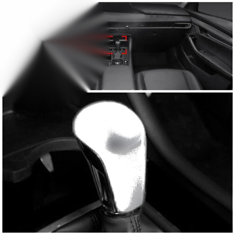 Mazda 3 Axela Silver Console Gear Shift Knob Cover Trim (2020-2021)