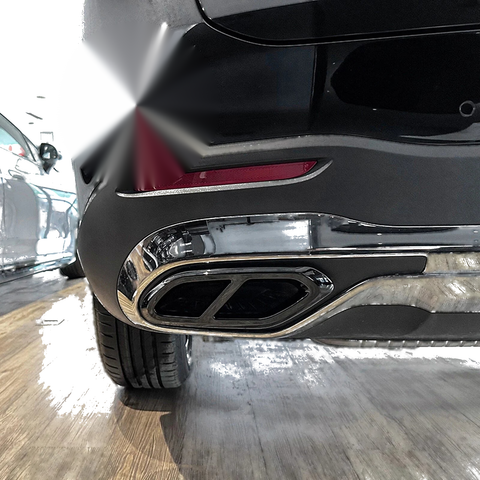 Mercedes Benz GLC X254 2 x Rear Bumper Exhaust Pipe Trim (2023-2023)