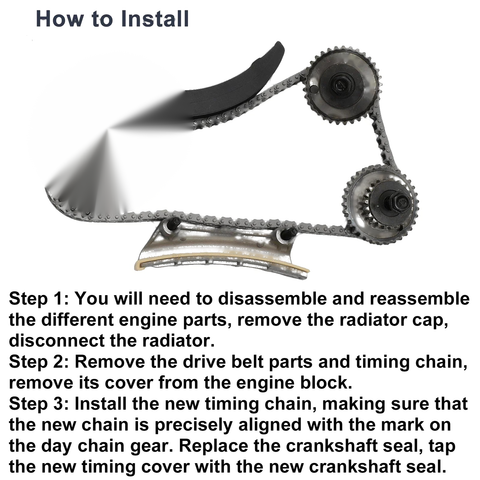 Chevrolet Traverse Buick Enclave Timing Chain Kit 3.6L (2009-2016)
