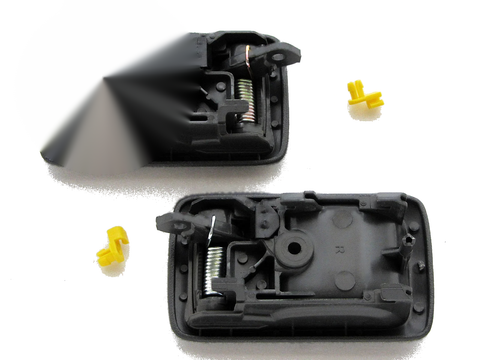 1997-2005 Toyota Hilux Tiger LN145 Inner Door Handles (2 x Grey)