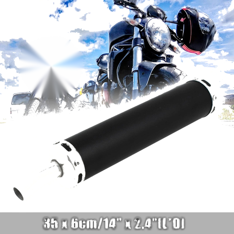 Autobicycle Stainless Steel Exhaust Tip 25mm Inlet Dia Rear Pipe Muffler