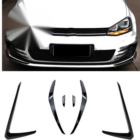 VW Golf 7 GTI 6 x Front Bumper Side Air Vent Trim (2013-2016)