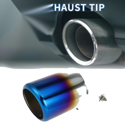 Toyota Land Cruiser 1Pc Slant Exhaust Tip 3.8 Inlet Burnt Blue (2023–2024)