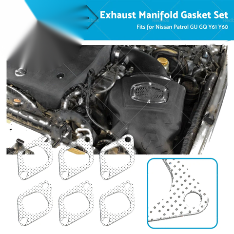 Nissan Patrol GQ GU 4.2LT TB42 TD42 Exhaust Manifold Gasket Set (1997-2016)