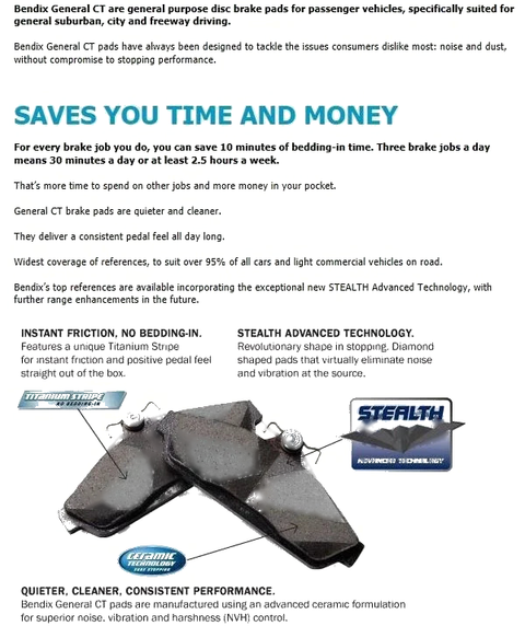 Nissan Cefiro GCT Front Disc Brake Pad Set (1990-1992)