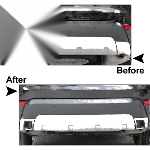 Land Rover Discovery Black Tail Exhaust Covers (2017-2021)