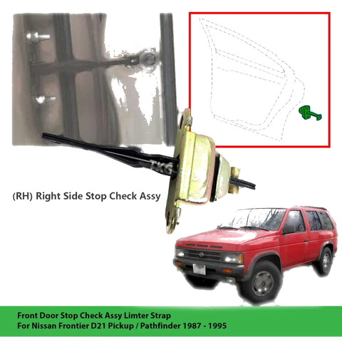 Nissan Pathfinder Right Front Door Stop Check Limiter Strap (1987-1995)