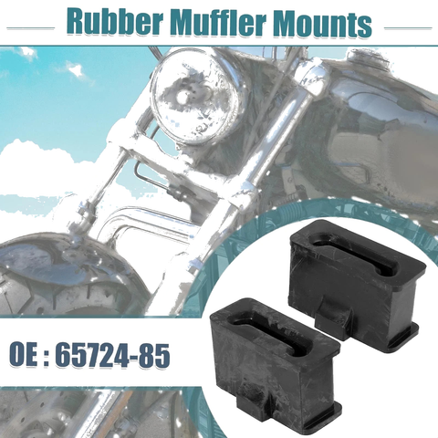Harley-Davidson FL Trike 2 x Rubber Muffler Mounts (1985–1985)