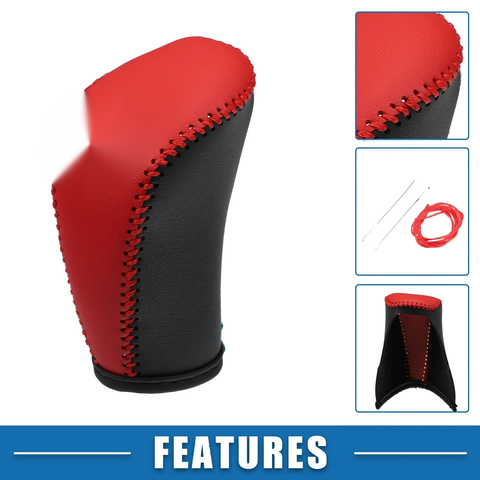 Nissan Altima Armada Sentra (20-23) Black Red Gear Shift Lever Cover Trim
