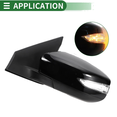 Nissan Sentra (2016-2019) Manual Folding Black Left Side Door Mirror