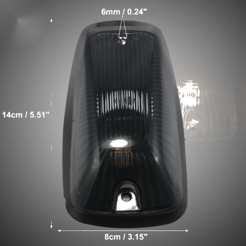 Chevrolet K2500 5 x Cab Marker Lights Smoked Black Lens Yellow (1999-2007)