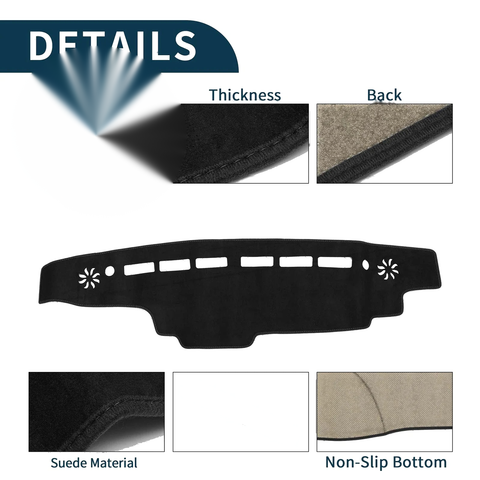 Suzuki Every DA17W DA17V (2015-2023) Black Dashboard Cover Mat