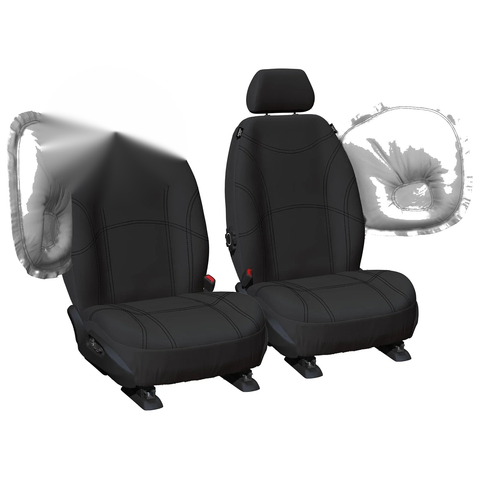 Nissan Patrol GU Front Black Tailor Made Car Seat Covers (1997-2016)