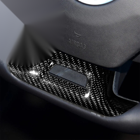 Camaro Real Carbon Fiber Steering Wheel Lower Cover Trim (2016-2023)