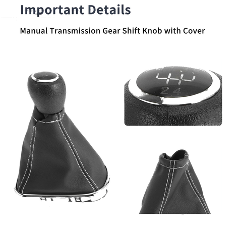 Chevrolet Cruze 5 Speed Gear Shift Knob with Cover (2010-2015)