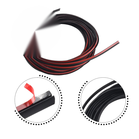 5M T-Type Car Rubber Seal Strip Edge-Protector Weatherstrip Sealing-Trim