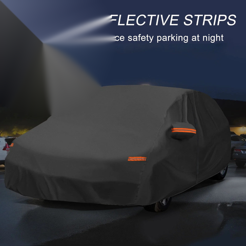 Mazda 3 Hatchback Car Cover with Left Side Door Zipper 210D-PU (2014-2018)