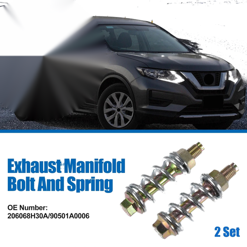 Toyota 2 x Exhaust Manifold Bolt Nut and Spring Repair