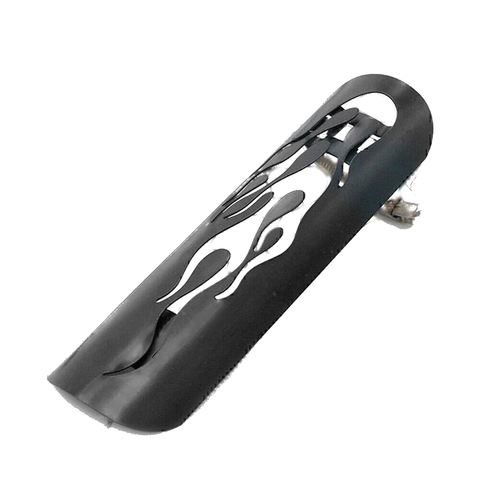Universal Car Motor Black Steel Exhaust Muffler Pipe Heat Shield Cover