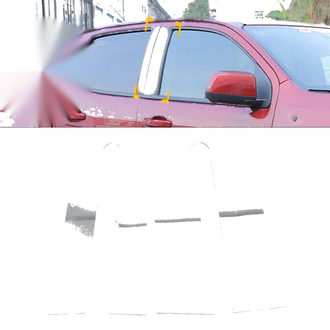 Chevrolet Colorado, GMC Canyon (2015-2022) 4pcs Window Pillar Post Door Trim