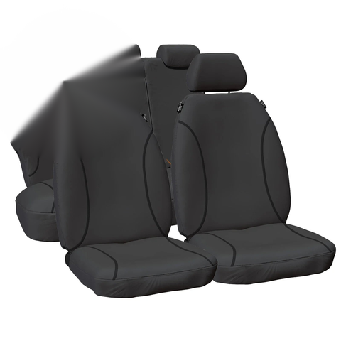 Mitsubishi Triton MQ MR Front & Rear Canvas Seat Covers Set (2015-2020)