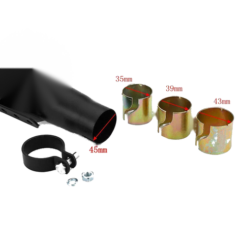 Harley Racer Cafe 2 x Universal Motorcycle Exhaust Pipe Muffler Silencer
