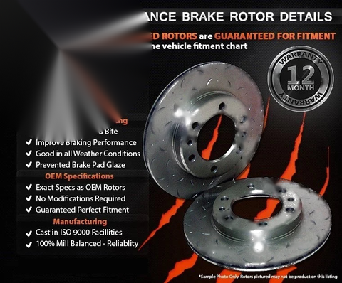 Mazda B2600 / B2500 Front Disc Rotors + 4WD Brake Pads (2002-2011)