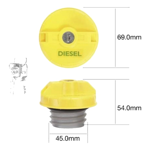 Mazda BT50 B2500 B3000 Fuel Cap (1999-2011)