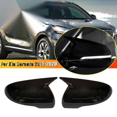 Kia Sorento Mirror Cover Cap / Gloss Black OX Horn Side Mirror (2015–2020)