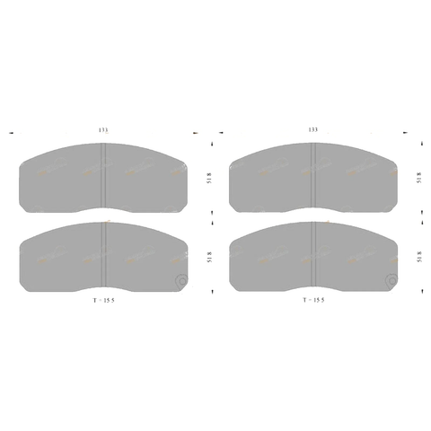 Mazda E2500 2.5L WL Diesel RWD Van Front Disc Brake Pads Set (1997-1999)