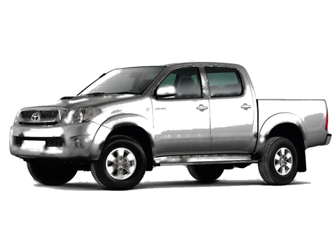 Toyota Hilux MK6 MK7 2 x Clip Lock Fuel Caps (2005-2014)