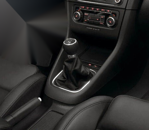 VW Golf 6 Gear Shift Button Leather Rootwood (2008-2012)