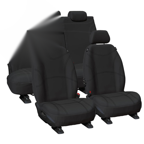 Mitsubishi Triton MQ MR Black Neoprene Seat Covers (2015-2020)