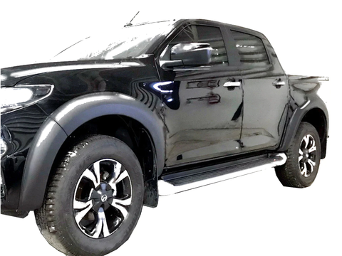 MAZDA BT-50 TF Front Matte Black Fender Flares (2021-2022)
